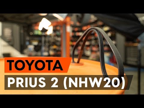 Cómo cambiar los correa poli v en TOYOTA PRIUS 2 (NHW20) [VÍDEO TUTORIAL DE AUTODOC]