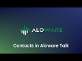 Contacts in Aloware Talk