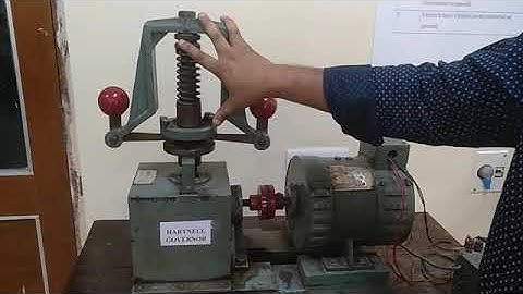 Working of an Hartnell governor