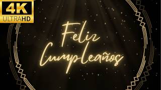 Feliz Cumpleaños en 4K - Fondo ambiental en bucle de 3 horas en silencio | Sin audio