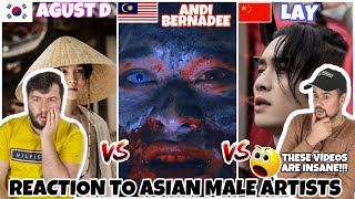 Reaction to Andi Bernadee - Shimmy (MALAYSIA) vs. Agust D - Daechwita (K-POP) vs. LAY - LIT (C-POP)