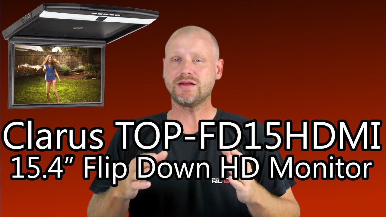 Clarus TOP-FD15HDMI 15.4" Flipdown Car HDMI Monitor