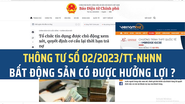 Hướng dẫn thực hiện thông tư 21 2023 tt nhnn