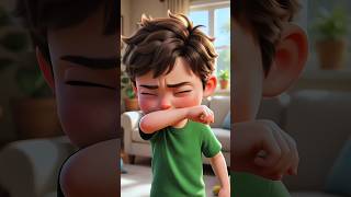 Cover Your Sneeze &amp; Cough! 🤧 #stayhealthy #hygienehabits #shorts #usa #kindness #kidslearning