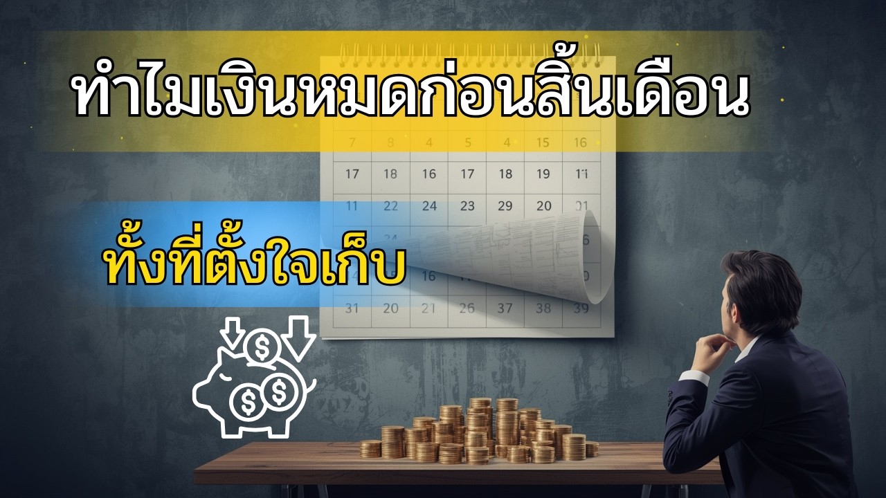 ทำไมเงินหมดก่อนสิ้นเดือน ทั้งที่ตั้งใจเก็บ