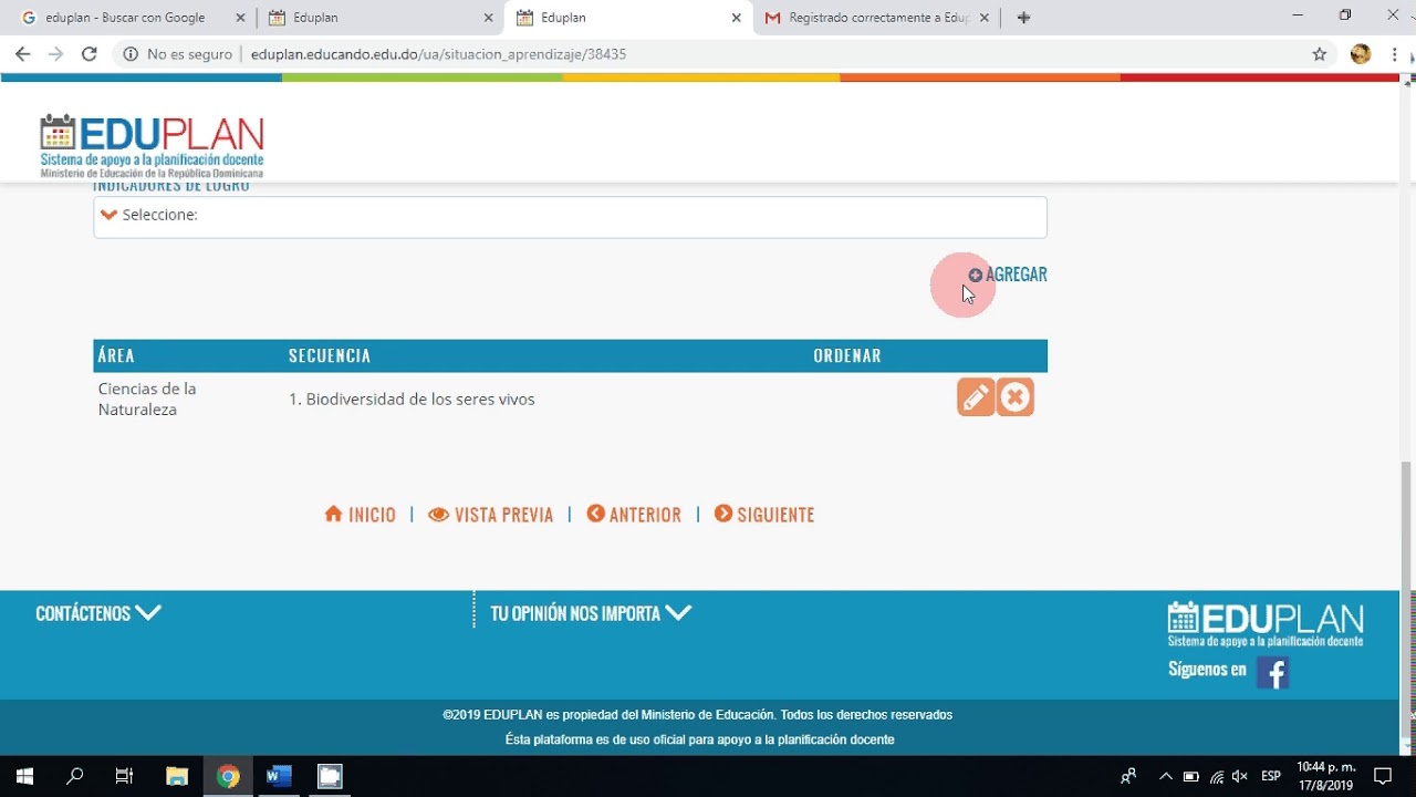 Video de como registrarse en Eduplan y crear una planificación paso a ...
