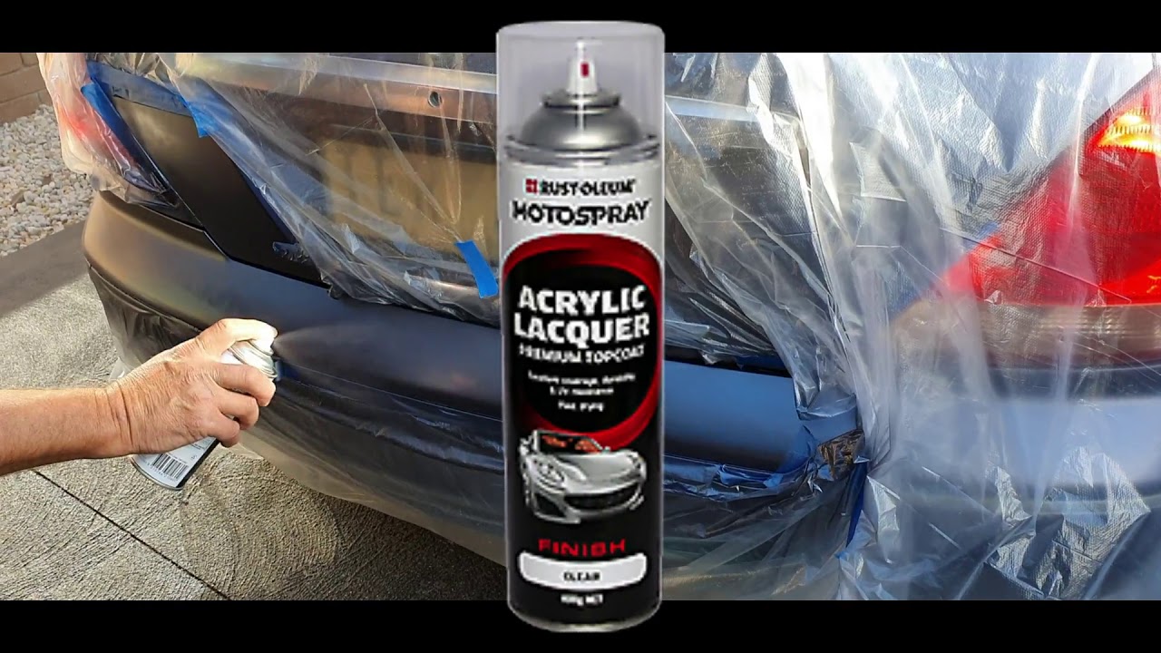 How to Spray a Car Bumper YouTube