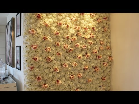 Vídeo: Como Fazer Um Painel De Parede Decorativo Com Flores