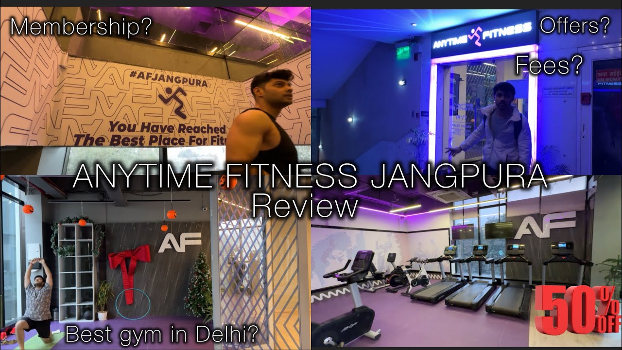 Anytime Fitness Jangpura , Best gym in Delhi , Biggest and luxurious Gym