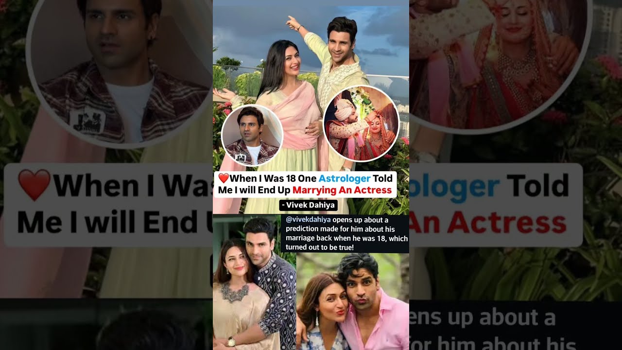 Vivek Dahiya Reveals Astrologer Told Him He Would Marry Actress When Was 18 News Divyankatripathi