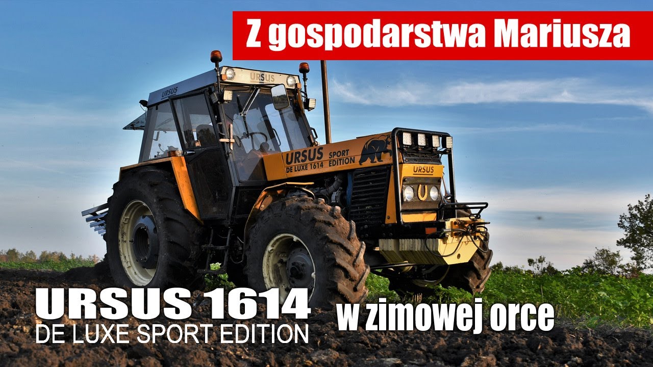 maxresdefault Z gospodarstwa Mariusza: URSUS 1614 DE LUXE SPORT EDITION w zimowej orce   VIDEO