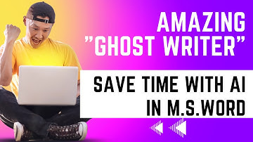 A How to Use Ghostwriter AI to Write in Microsoft Word#ai #automation #msword #viral #datamanagement