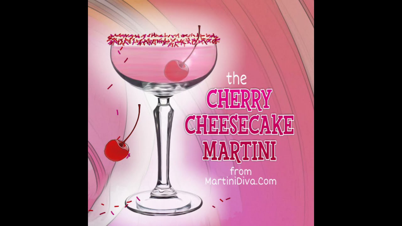 Cherry Cheesecake Martini Cocktail Recipe Video YouTube