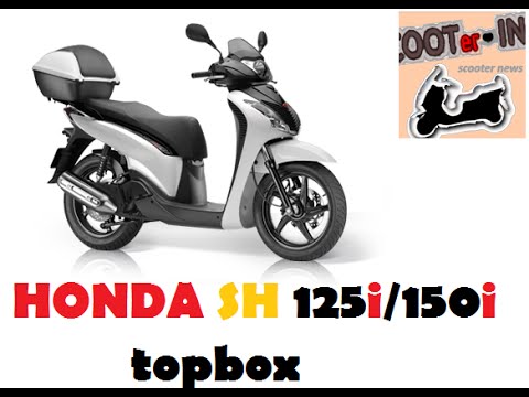 HONDA SH 125/150i top box 2009- model - YouTube