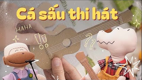 Hướng dẫn làm đàn guitar cho bé Khỉ và cá sấu đi thi cuộc thi - Thú Bông Tiệm Tạp Hóa Nhà May