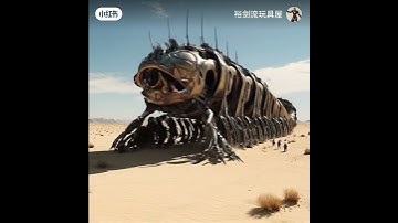 Giant desert mechanical insect, transform! #Transformers #Mecha #Science Fiction #aigc