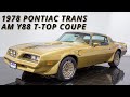 Special Edition, 1978 Pontiac Trans Am Y88 T TOP Coupe ✨