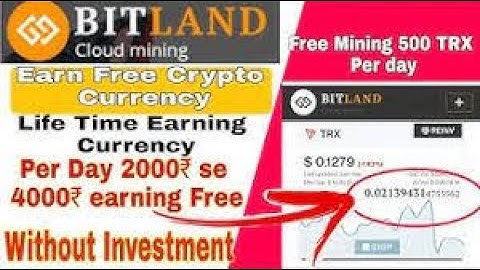 Bitland pro Earn Free TRX Daily   500 Tron A Day  TRX Mining Website, Earn Money, Without Investment