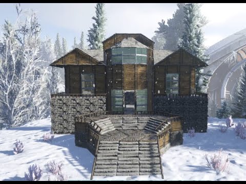 Ark Survival Evolved Snow Cabin (Speed Build) - YouTube