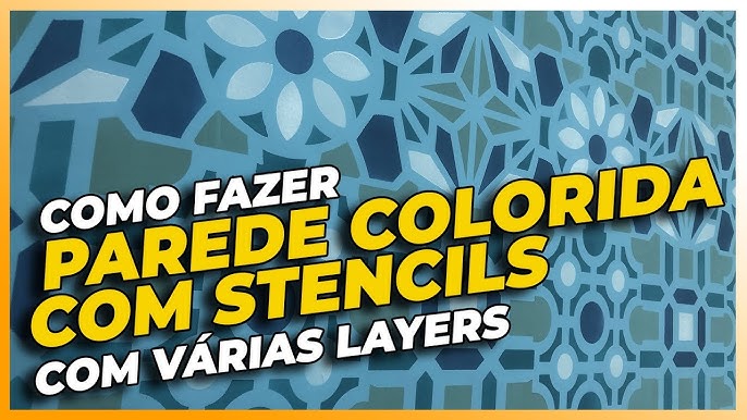 Cores de Tinta: aprenda a pigmentar com xadrez líquido - Stencil Decor