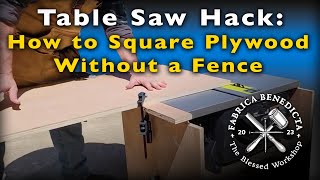 Incredible DIY Plywood Hack: How to Make a Square Edge without a Tablesaw Fence!