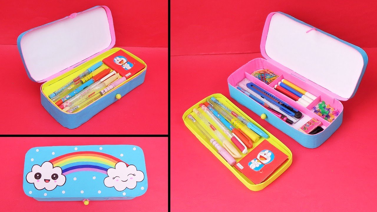 DIY Pencil Box/ How to make Pencil Case at home/ Best out of waste