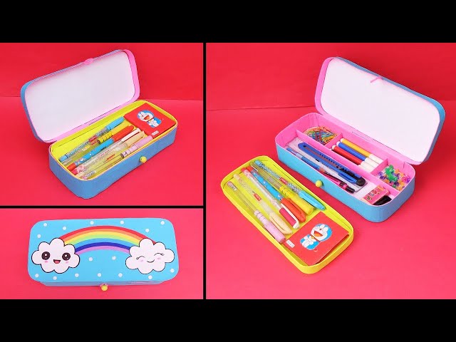 DIY Pencil Box/ How to make Pencil Case at home/ Best out of waste 