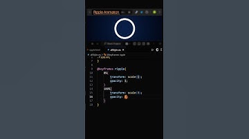 Ripple Animation | #css #coding #animation #trending #shorts
