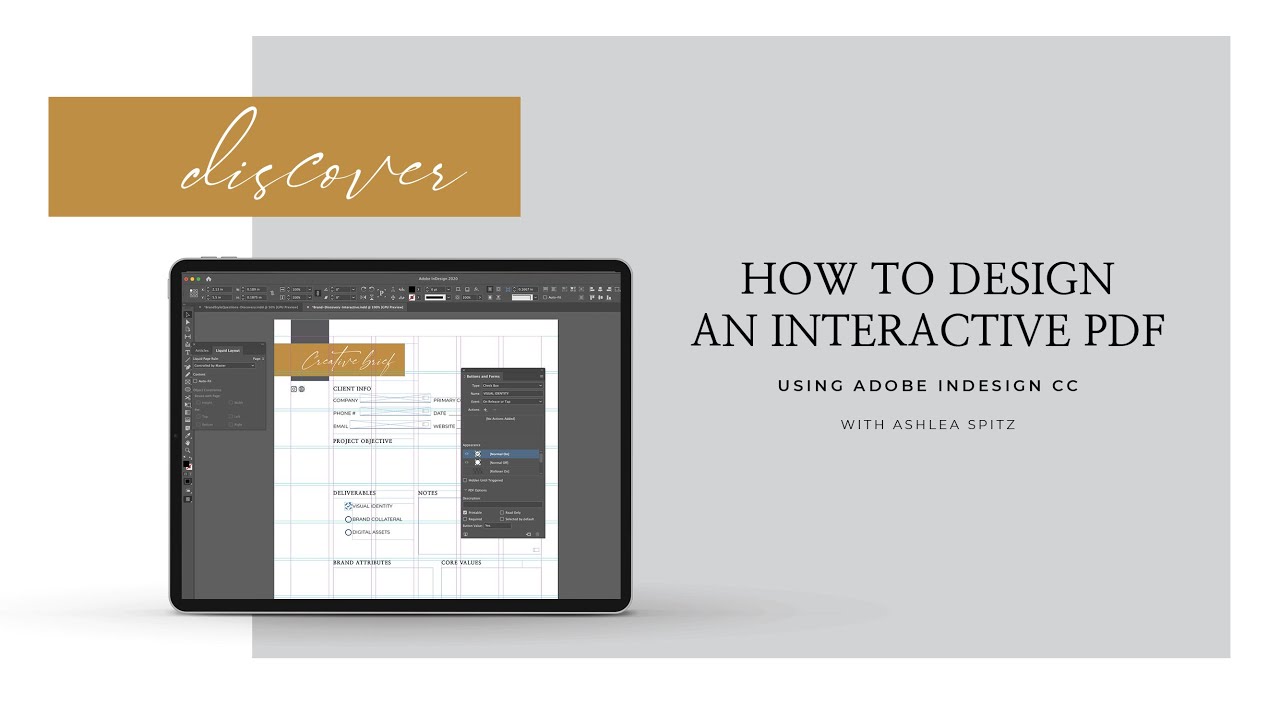 How to create an Adobe InDesign Interactive PDF infographie