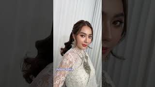 Makeup เจ้าสาวชุดไทยหวานๆ กับทรงผมหางม้า ทรงยอดฮิต👰🏻🤵🏻 #ช่างแต่งหน้าเจ้าสาว  #bride #makeup