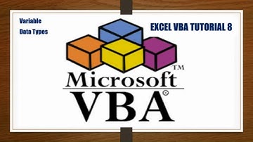 VBA Tutorial 8 | Variable and data types in VBA | vba for beginners | Mastering variable in VBA