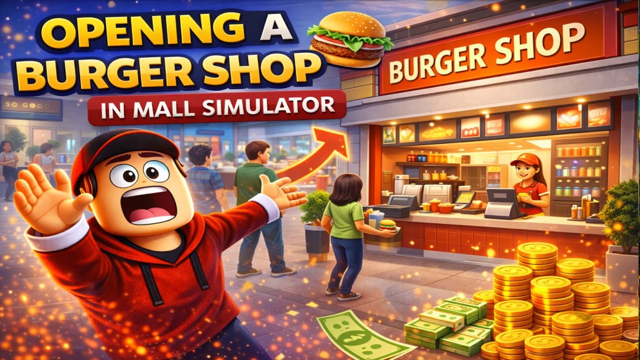 Opening a Burger Shop in Mall Simulator 🍔 | First Day Profit | PC Gameplay