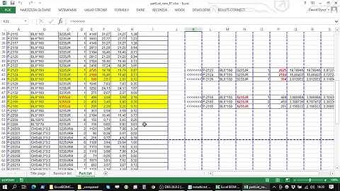ExcelBOMComparer - program to compare bill of materials of steel structures in excel