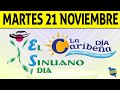 Resultados CARIBEÑA y SINUANO DIA del Martes 21 de Noviembre de 2023  CHANCE 😱💰🚨🔥🍀