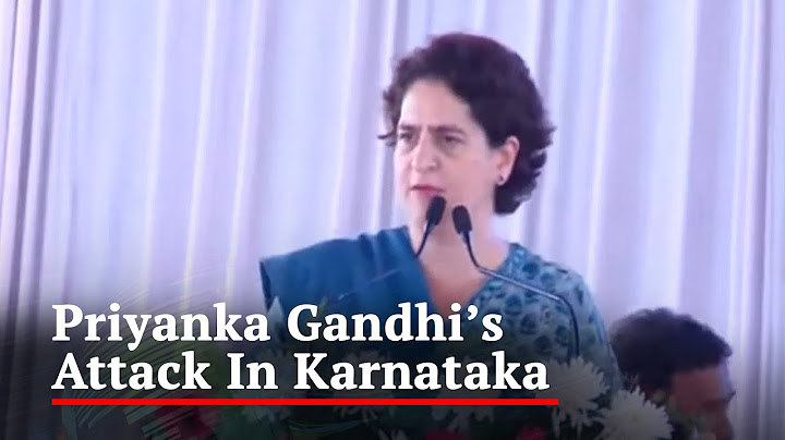 Priyanka Gandhi’s Attack In Karnataka: “BJP Known As 40% Commission Government”