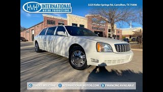 SOLD 2001 Cadillac Deville Professional Limousine