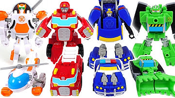 Robocar Poli! There are not enough rescue workers! Go! Transformers Rescue bots! - DuDuPopTOY
