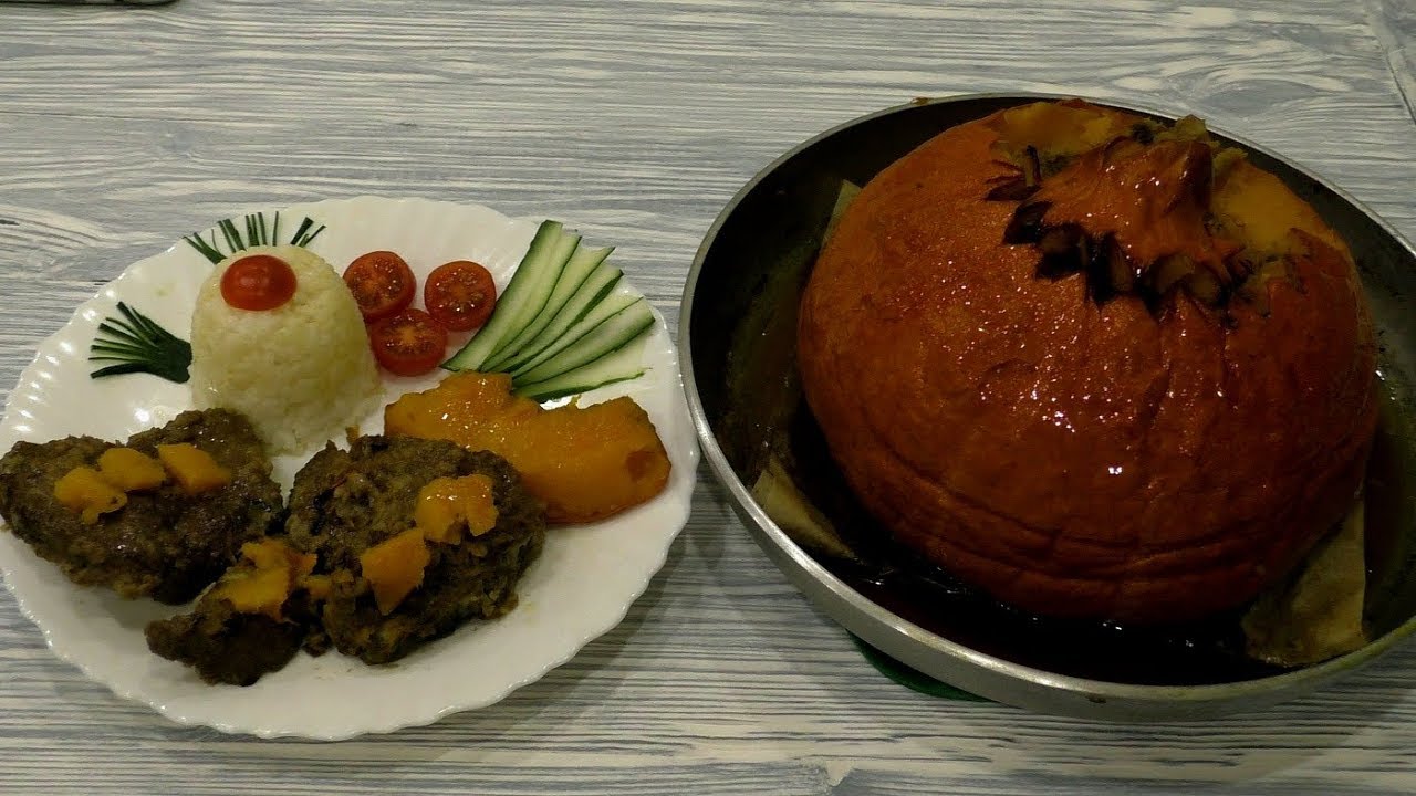 ⁣МЯСО ЗАПЕЧЕННОЕ В ТЫКВЕ. ТЫКВА ЗАПЕЧЕННАЯ С МЯСОМ