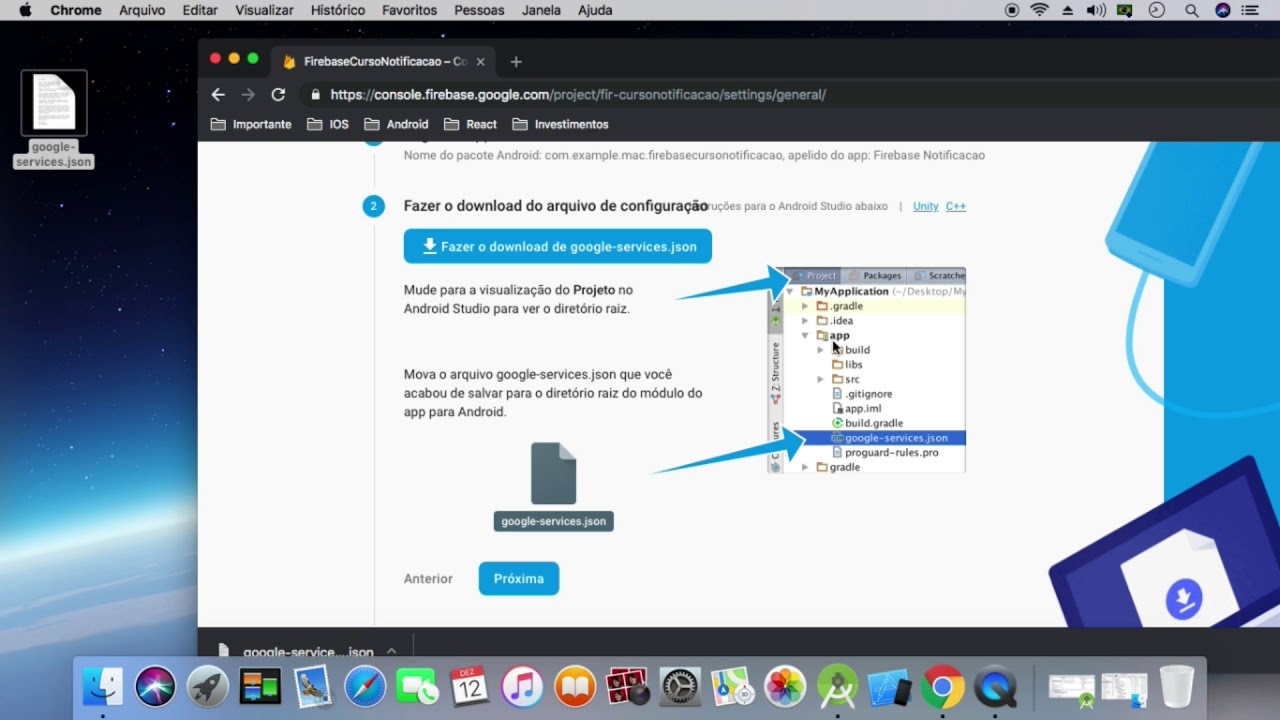 Configurar Firebase no Projeto - Android Studio - Parte 2 - YouTube