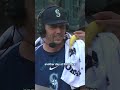Ambushed by Bryce Miller... 🍌 Active Mic presented by Wells Fargo   #baseball #mlb