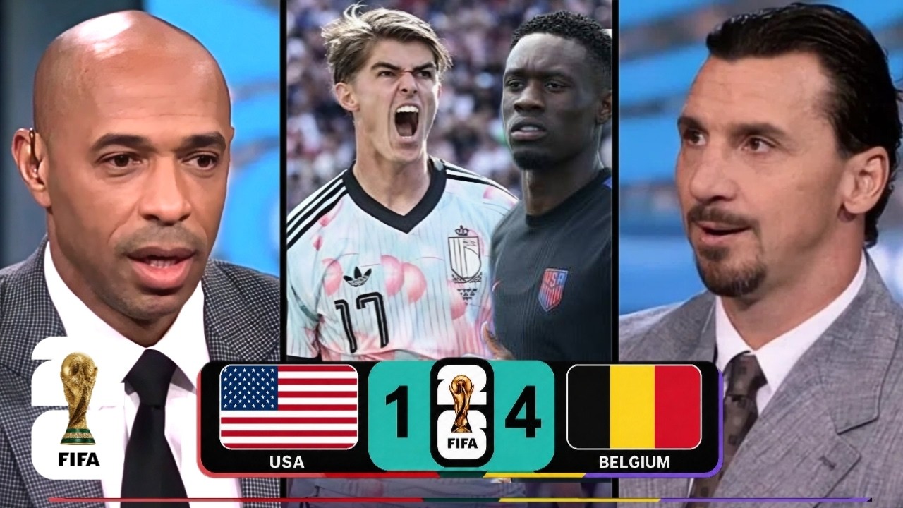 Trump's Red Card Reversal Wasn't Enough | USA 1-4 Belgium | Zlatan & Thierry Henry Analysis