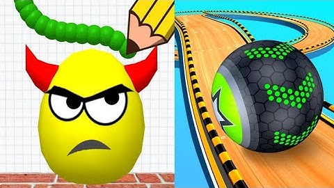 Draw To Smash Logic Puzzle VS Going Balls Animated Story Satisfying ASMR Gameplay (Android, ios)