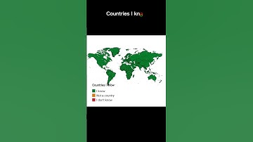Countries I know #shorts #countries #countryballs #mapchart #know