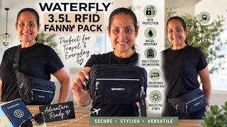 RFID Fanny Pack-Look How Much This Holds #WATERFLY #TravelEssentials #amazonfinds #fannypack