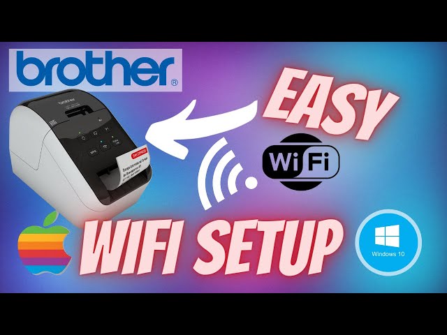 Brother Thermal Label Printer Wifi Setup QL110NWB QL820NWB QL710W YouTube