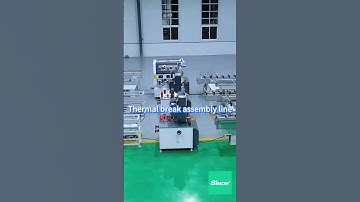 Thermal break assembly line machine (knurling machine, crimping machine)  #sinonmachine
