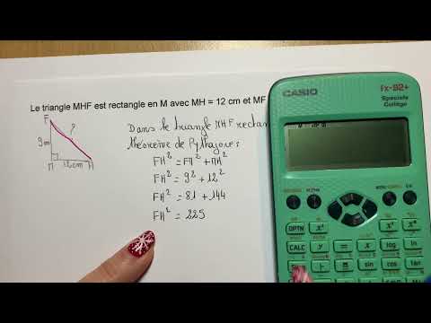 Vidéo: Quelle est la longueur de l'hypoténuse du triangle ?