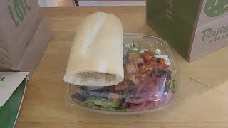 Eating Panera bread new salad stuffers
