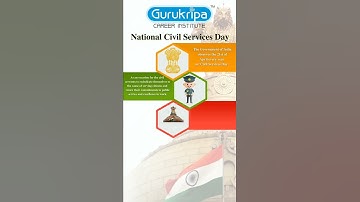 National Civil Services Day | GCI | Gurukripa Career Institute Sikar | Sikar #Shorts