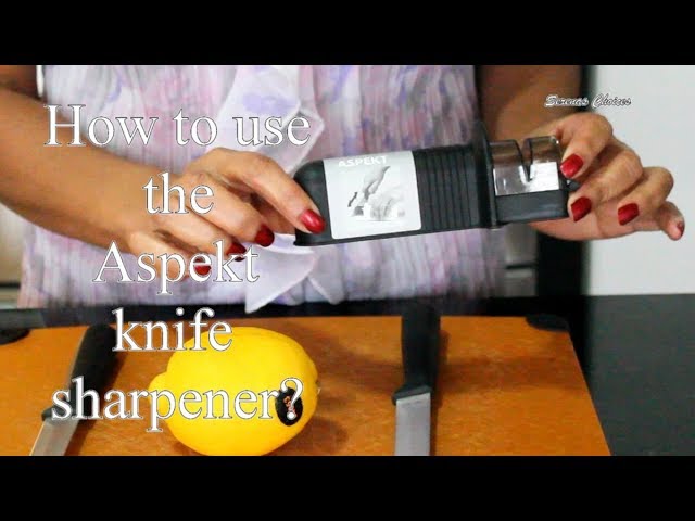 Aspekt Knife sharpener - How to use 